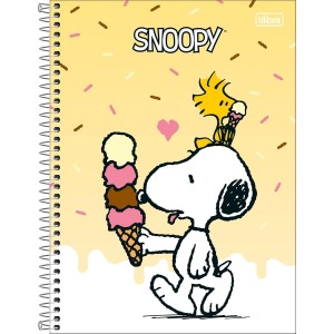 Caderno 1 matéria Universitário Espiral Snoopy - Tilibra