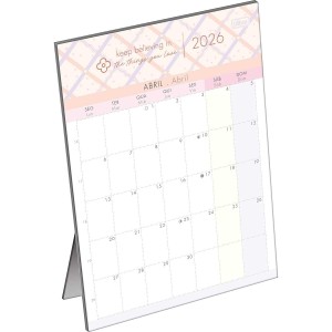 Calendário de Mesa Planner 13,8 x 19 cm Soho 2026 - Tilibra