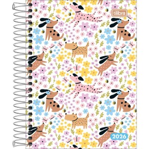 Agenda Espiral Diária 11,7 x 16,4 cm Pepper Feminina 2026 Sortida - Tilibra