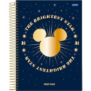 Caderno 10 Matérias Universitário Espiral Mickey Arts Magic - Jandaia