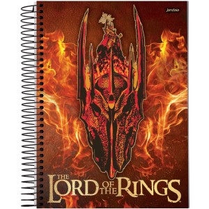 Caderno 1 Matéria Universitário Espiral Senhor dos Anéis - Jandaia