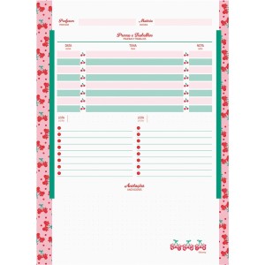 Caderno 1 Matéria Universitário Espiral Minnie Arts - Jandaia