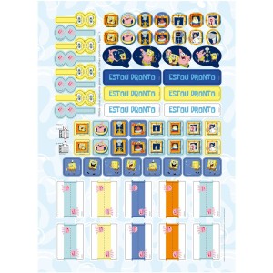 Caderno 1 Matéria Universitário Espiral Bob Esponja - Jandaia
