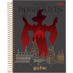 Caderno 15 Matérias Universitário Espiral Harry Potter - Jandaia