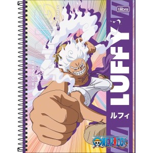 Caderno 10 Matérias Universitário Espiral One Piece - Tilibra