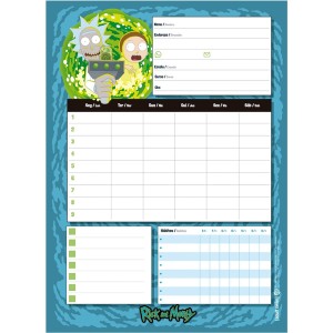 Caderno 10 Matérias Universitário Espiral Rick And Morty - Jandaia