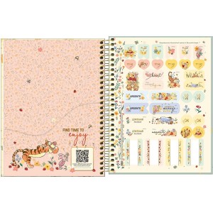 Caderno COLEGIAL 10 Matérias Espiral Pooh - Tilibra