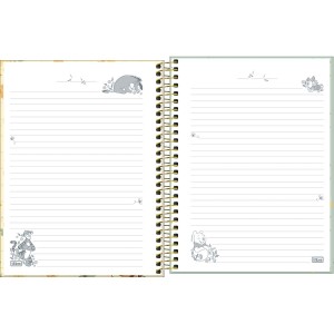 Caderno COLEGIAL 10 Matérias Espiral Pooh - Tilibra