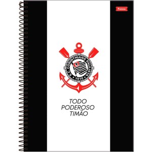 Caderno 10 Matérias Universitário Espiral Corinthians - Foroni