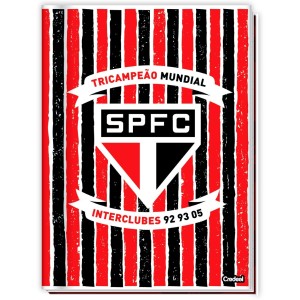 Caderno Brochurão Capa Dura São Paulo FC 80 Folhas - Credeal
