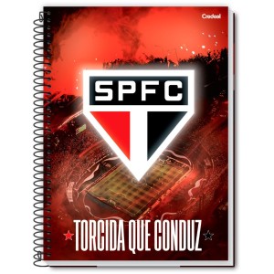 Caderno 16 Matérias Universitário Espiral São Paulo FC - Credeal