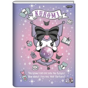 Caderno Brochurão Capa Dura Kuromi 80 Folhas - Jandaia