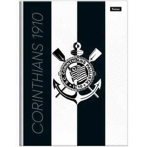 Caderno Brochurão Capa Dura Corinthians 80 Folhas - Foroni