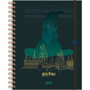 Caderno Harry Potter Neo Universitário 160 folhas Reposicionáveis - Jandaia
