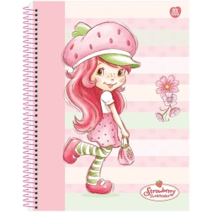 Caderno COLEGIAL 10 Matérias Espiral Moranguinho - Animativa