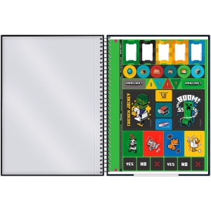 Caderno 1 Matéria Universitário Espiral Minecraft - Foroni