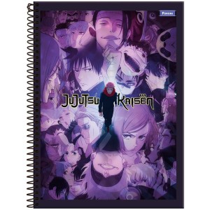 Caderno 10 Matérias Universitário Espiral Jujutsu Kaisen - Foroni