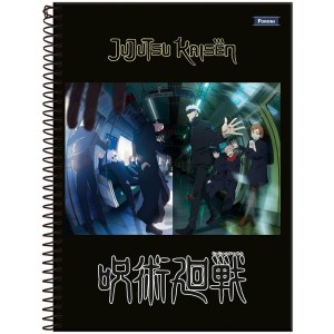 Caderno 10 Matérias Universitário Espiral Jujutsu Kaisen - Foroni