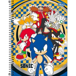 Caderno 1 Matéria Universitário Espiral Sonic - Tilibra