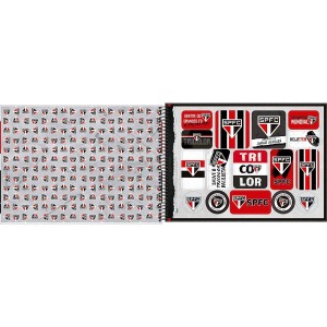 Caderno São Paulo FC Cartografia e Desenho 80 folhas - Tilibra