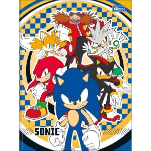 Caderno Brochurão Capa Dura Sonic 80 Folhas - Tilibra