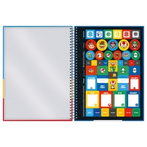 Caderno 10 Matérias Universitário Espiral Super Mario - Foroni