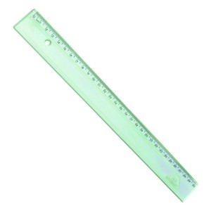 Régua Acrílica Escolar 30cm Verde Clear - Acrimet