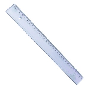 Régua Acrílica Escolar 30cm Azul Clear - Acrimet