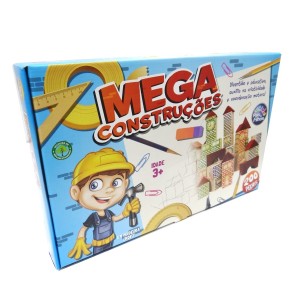 Brinquedo para Montar 200 peças - Mega Construções - Pais e Filhos