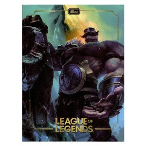 Caderno Brochurão Capa Dura League Of Legends - 80 folhas - Tilibra