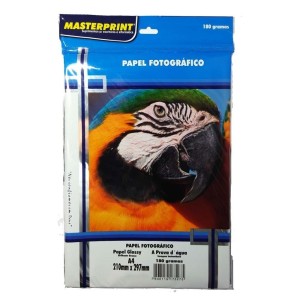 Papel Fotográfico A4 180g/m² - 50 folhas - Masterprint