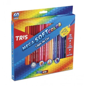 Lápis De Cor 60 Cores Mega Soft Color - Tris