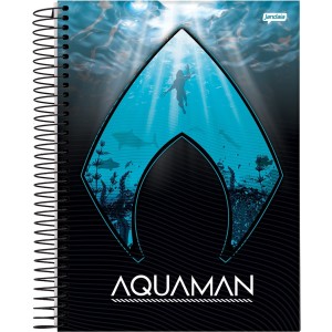 Caderno 1 Matéria Universitário Espiral Aquaman -  Jandaia