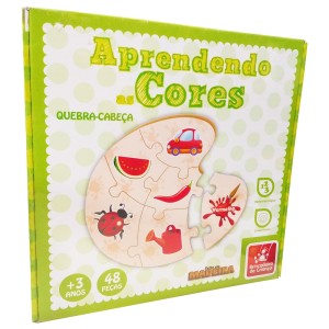 Aprendendo as Cores - 48 Peças - Brincadeira de Criança