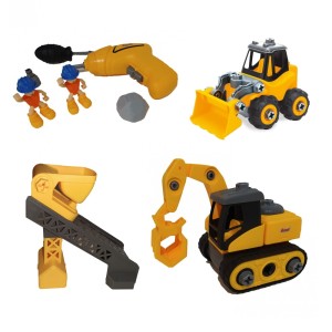 Kit Construção Delux c/ Parafusadeira Elétrica - Construir e Brincar - Zoop Toys