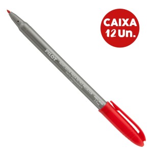 Caneta Marcador Retro Projetor 2.0 Vermelha - Caixa c/ 12 Unidades - Pilot