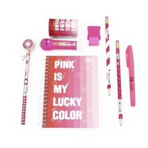 Kit Papelaria Diverso 4 - Pink