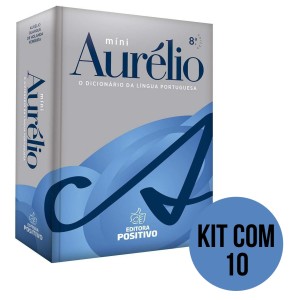 Kit com 10 Mini Dicionários Aurélio da Língua Portuguesa - Positivo