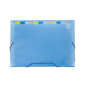 Pasta Sanfonada A4 Com 12 Divisórias Azul Line - DAC