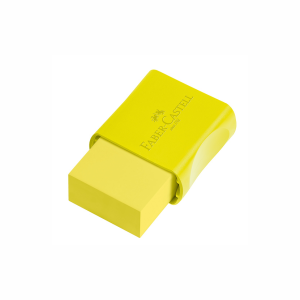 Borracha Neon C/ Capa Plástica FC Max Amarela - Faber-Castell