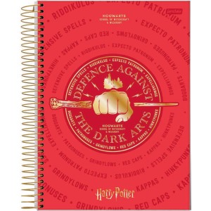 Caderno 10 Matérias Universitário Espiral Harry Potter - Jandaia