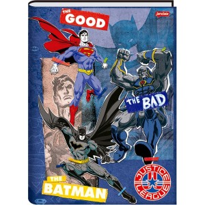 Caderno Brochura Universitário Capa Dura Liga da Justiça 80 folhas - Jandaia