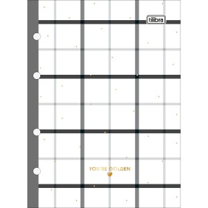 Refil Caderno Argolado Cartonado Colegial West Village 80 Folhas - Tilibra