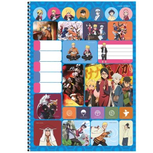 Caderno 1 Matéria Universitário Espiral Boruto - São Domingos