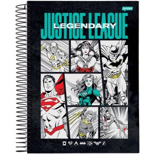 Caderno 1 Matéria Universitário Espiral Liga da Justiça - Jandaia