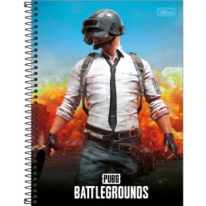 Caderno 10 Matérias Universitário Espiral PUBG Battlegrounds - Tilibra