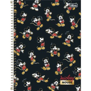 Caderno 1 Matéria Universitário Espiral Mickey Mouse - Tilibra
