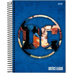 Caderno 1 Matéria Universitário Espiral DC Comics Superman - Jandaia
