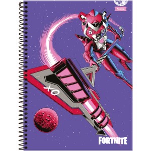 Caderno 1 Matérias Universitário Espiral Fortnite - Foroni