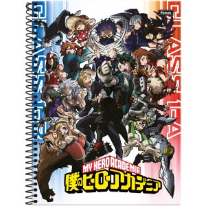 Caderno 1 Matéria Universitário Espiral My Hero Academia - Foroni